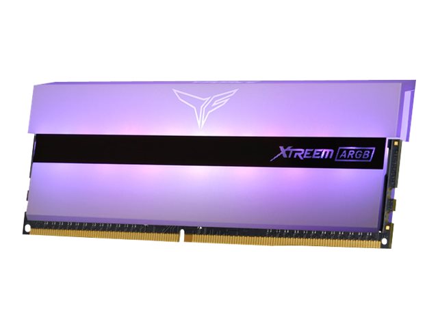 Team Group T-Force Xtreem ARGB White - DDR4 - Kit - 16 GB:2 x 8 GB - DIMM 288-PIN - 3200 MHz / PC4-25600 - CL16 - 1.35 V - ungepuffert - non-ECC - weiß