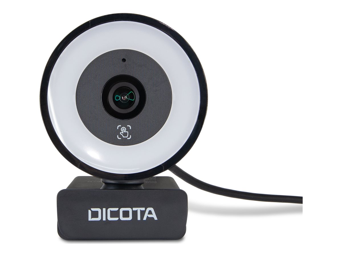 Dicota Ringlight - Webcam - Farbe - 5 MP - 2592x 1944 - Audio - USB 2.0
