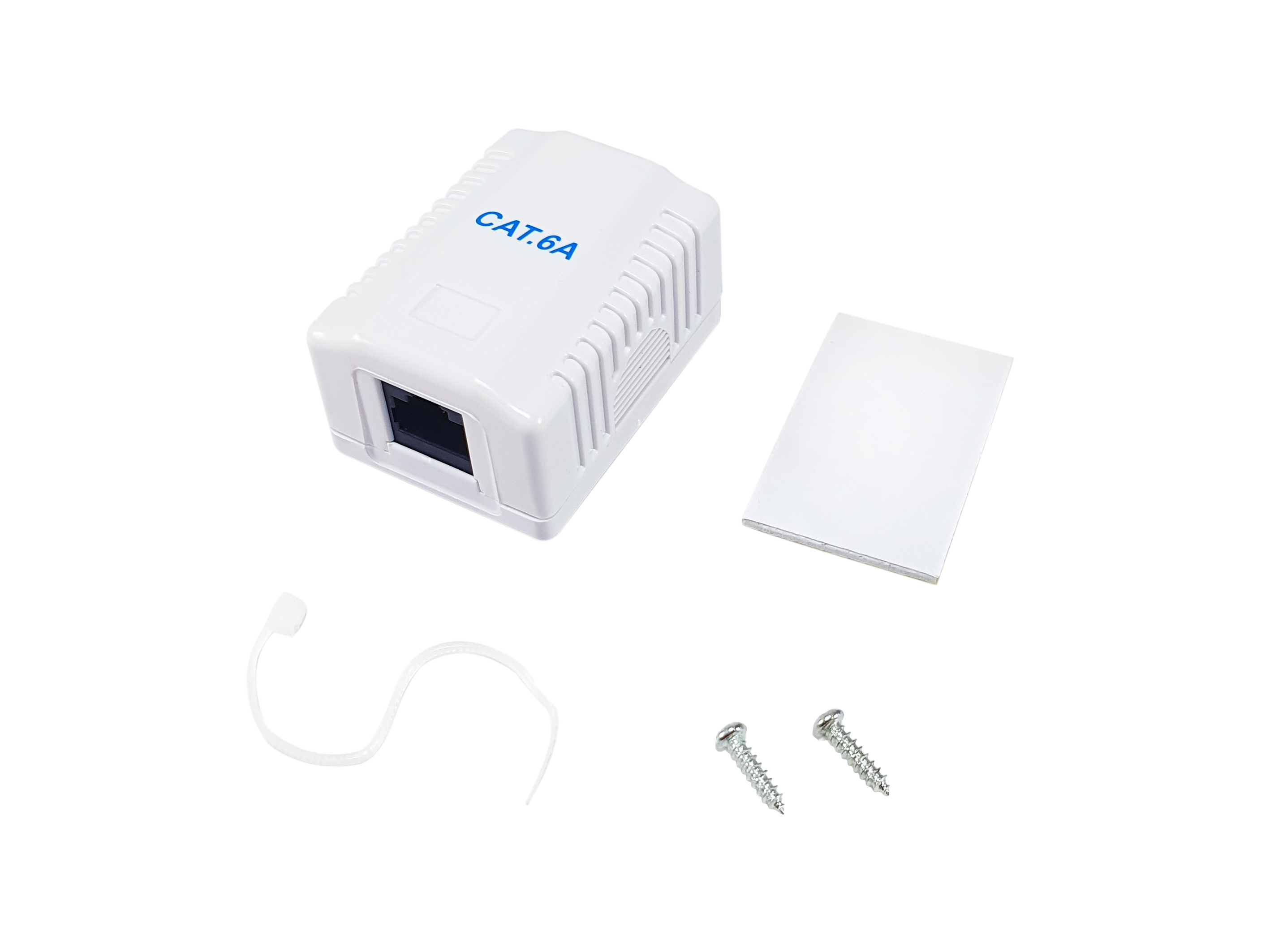 Equip 235215, Cat6a, Weiß, CE, REACH, RoHS, 54 mm, 39 mm, 29,5 mm1-Port Cat.6A Aufputzgehäuse - ungeschirmt