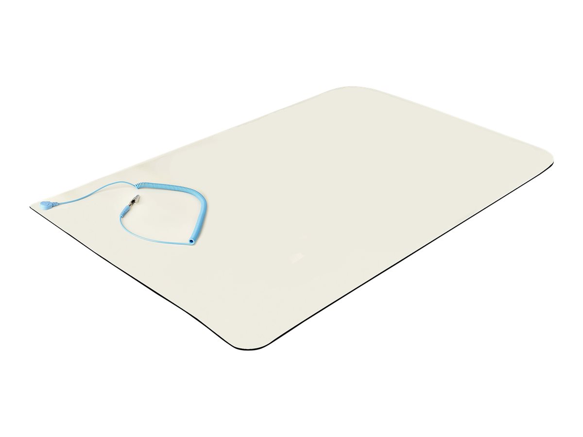 StarTech.com 23x47in Anti Static Mat, ESD Mat for Electronics Repair, Anti Static Desk Mat w/Detachable Grounding Wire, ANSI/ESD S 4.1 Compliant, Flexible Thermoplastic Work Mat/Pad - Suitable for Tab
