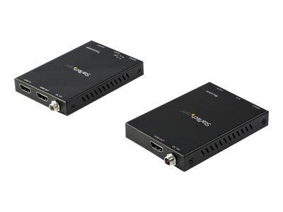 StarTech.com HDMI über CAT6-Extender-Set - 4K 60Hz - Balun - bis 50 m - HDR - 4: 4: 4 - 7.1 Audio-Unterstützung (ST121HD20V)Erweiterung für Video/Audio - HDMI - über CAT 6 - bis zu 50 m