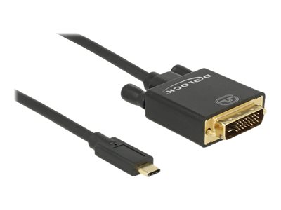 Delock Externer Videoadapter - Parade PS171USB-C - DVI - Schwarz - retail