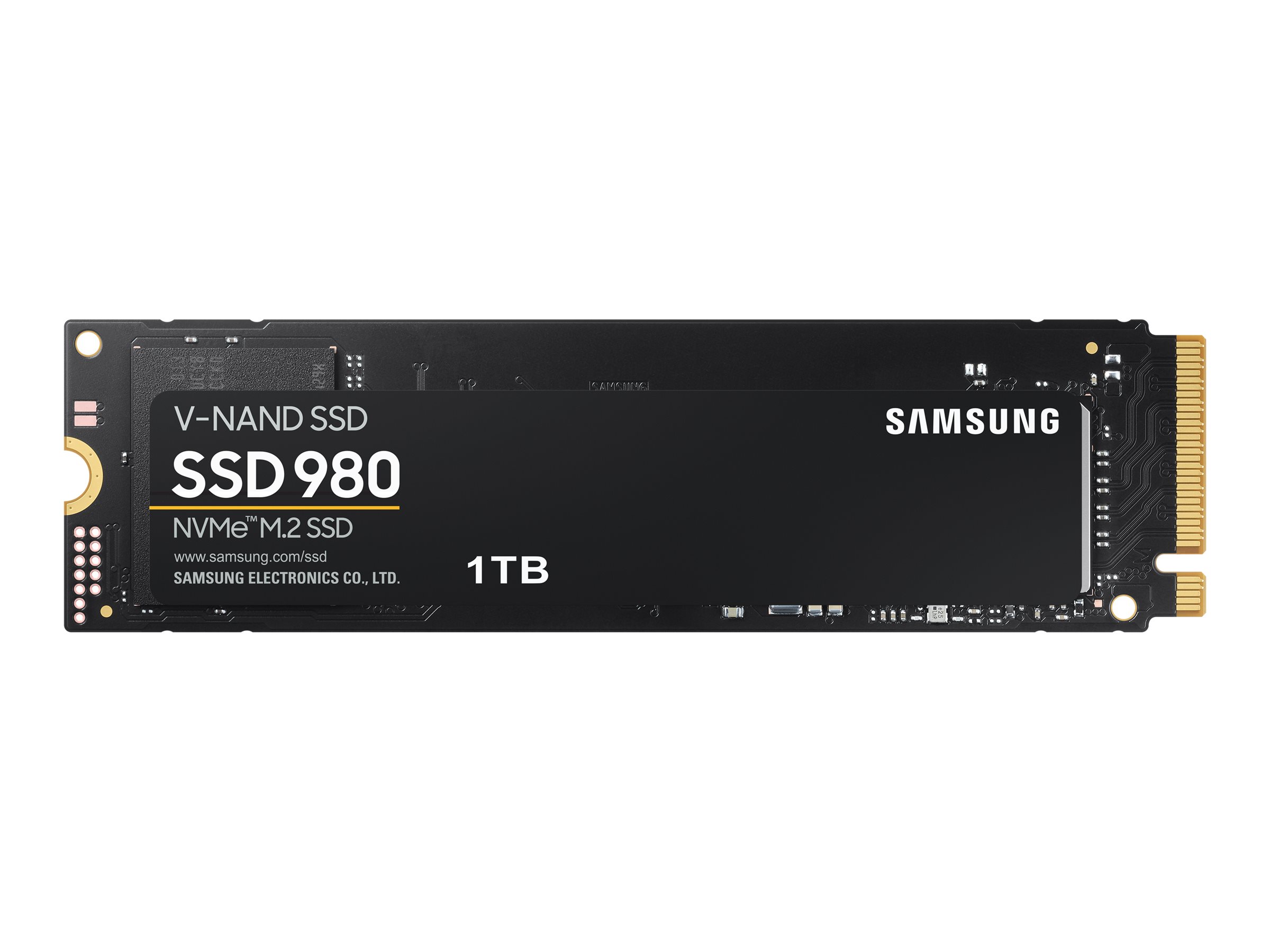 Samsung 980 MZ-V8V1T0BW - SSD - verschlüsselt - 1 TB - intern - M.2 2280 - PCIe 3.0 x4 (NVMe)256-Bit-AES - TCG Opal Encryption