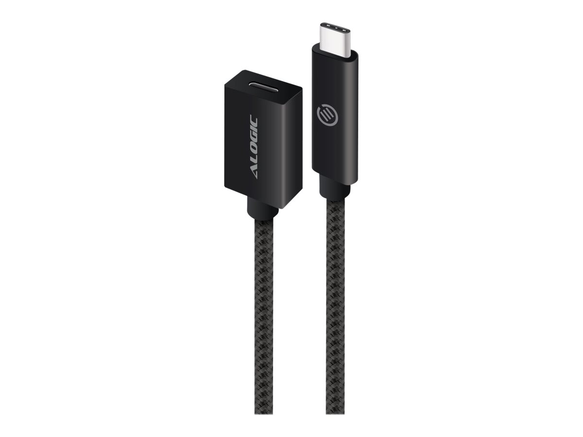 Alogic USB-Kabel - USB-C (W) zu USB-C (M)USB 3.1 Gen 2 - 50 cm - Schwarz