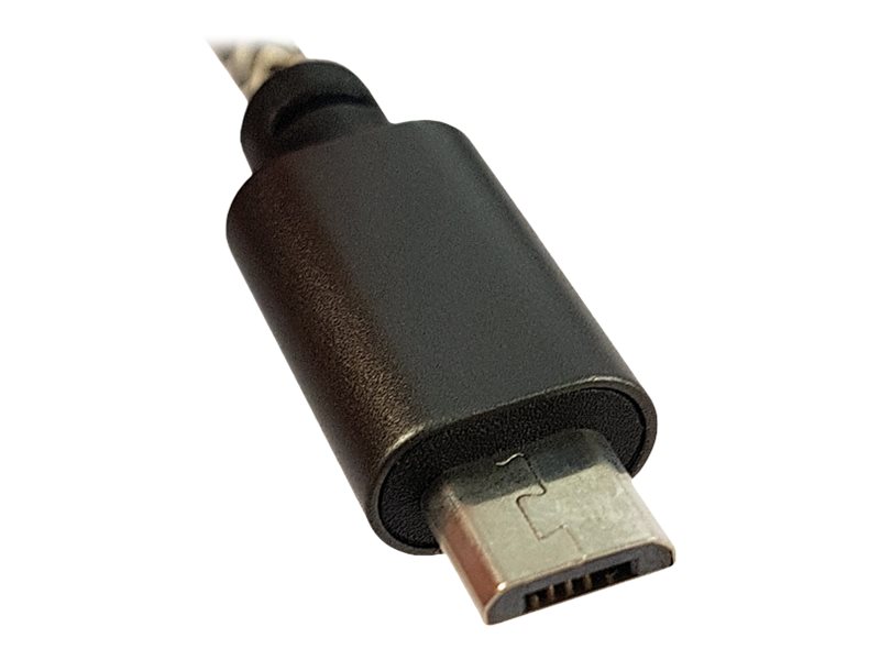 LC-Power USB-Kabel - USB (M) zu Micro-USB Typ B (M)2 A - 1 m - Rainbow Glitter