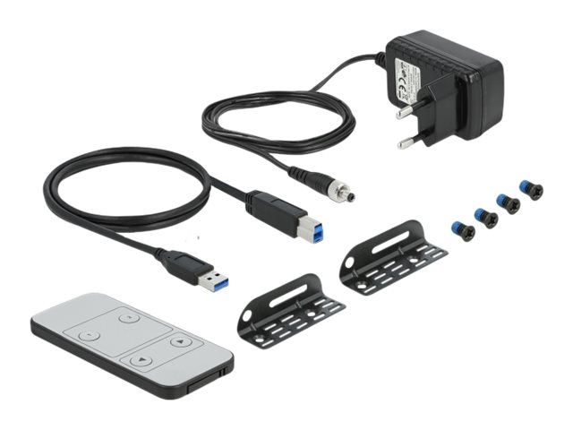 Delock HDMI KVM Switch 4K 60 Hz with USB 3.0and Audio - KVM-/Audio-/USB-Switch - 2 x KVM/Audio/USB - 1 lokaler Benutzer - Desktop