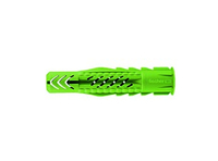 fischer 518886, Nylon, Kunststoff, Grün, 50 mm, 8 mm, 6 cm, 4,5 mmUniversal plug UX GREEN 8 x 50 R with rim
