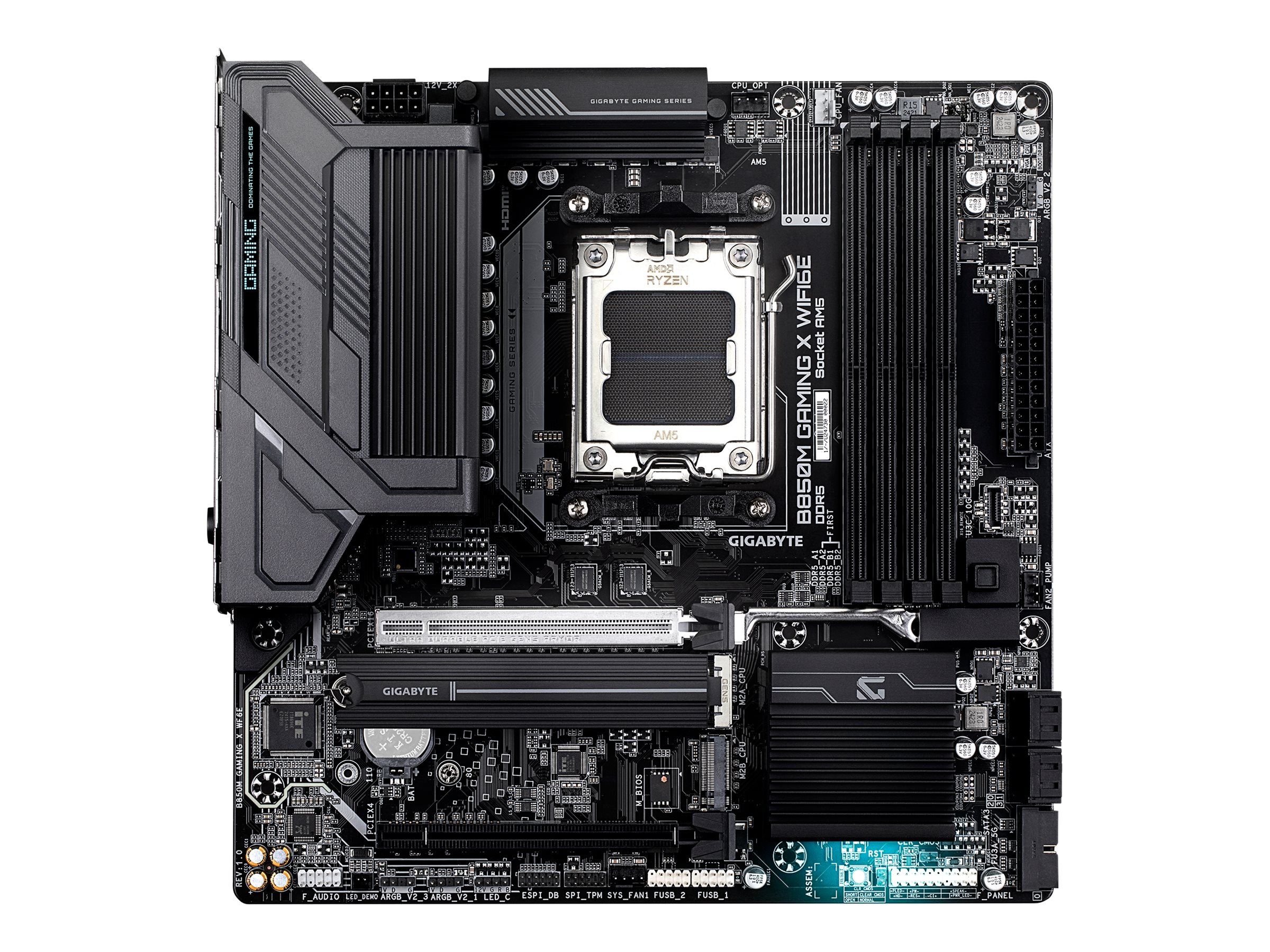 Gigabyte B850M GAMING X WIFI6E - Motherboard - micro ATX - Socket AM5 - AMD B850 Chipsatz - USB-C 3.2 Gen2, USB 3.2 Gen 2, USB 3.2 Gen 1 - Wi-Fi 6, 2.5 Gigabit LAN, Bluetooth - Onboard-Grafik (CPU erf