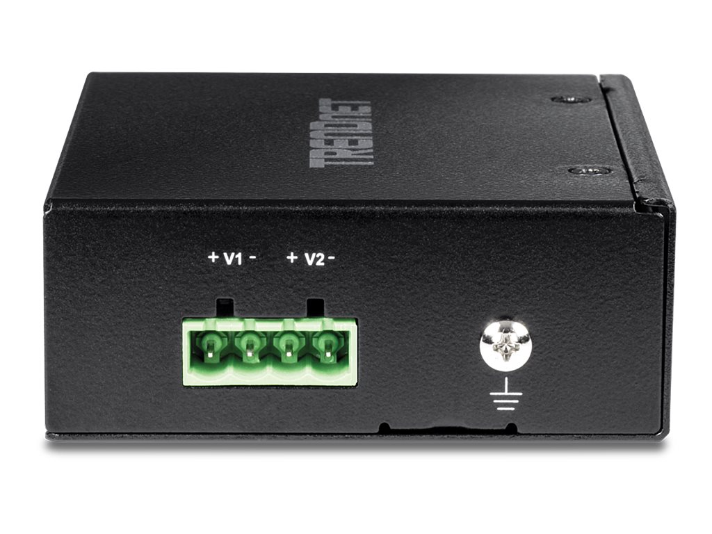 TRENDnet TI-M12 - Gateway - industriell - 100MbLAN - Modbus - RS-442 - RS-485 - RS-232 - Gleichstrom - Wand / DIN-Schienen montierbar - TAA-konform