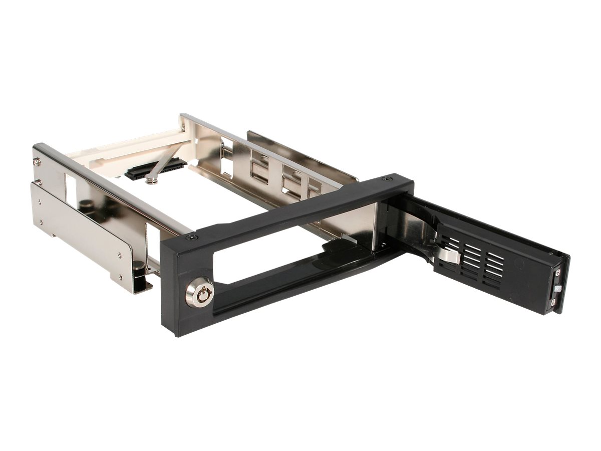 StarTech.com SATA Wechselrahmen 5,25 Zoll trägerlos - Mobiles Festplatten Speicher Rack für 8,9cm (3,5)Hot Swap HDD in Schwarz - Mobiles Speicher-Rack - 3.5" (8.9 cm) - Schwarz - für P/N: 25SAT35HDD -