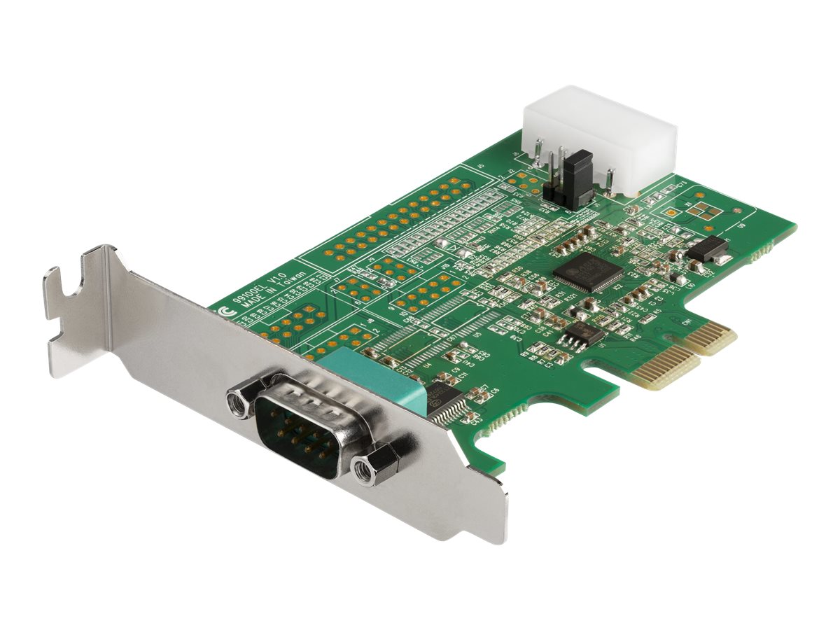 StarTech.com Startech 1 Port Serielle PCI Express RS232 Adapter Karte - Serielle PCIe RS232 Kontroller Karte - PCIe zu Seriell DB9 - 16950 UART - Niedrigprofil-Erweiterungskarte - Windows & Linux (PEX