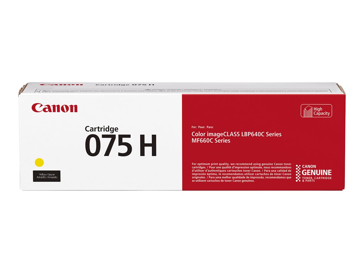 Canon 075 H - Mit hoher Kapazität - Gelb - originalBox - Tonerpatrone - für imageCLASS LBP646Cdw - LBP647Cdw - MF662Cdw - MF663Cdw - MF665Cdw