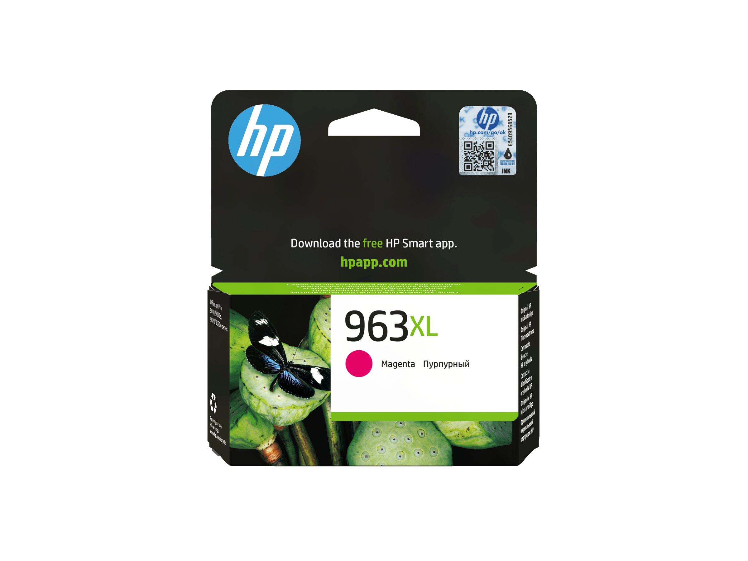 HP 963XL - 23.25 ml - Hohe Ergiebigkeit - Magentaoriginal - Tintenpatrone - für Officejet Pro 9010 - 9012 - 9014 - 9015 - 9016 - 9019 - 9020 - 9022 - 9025