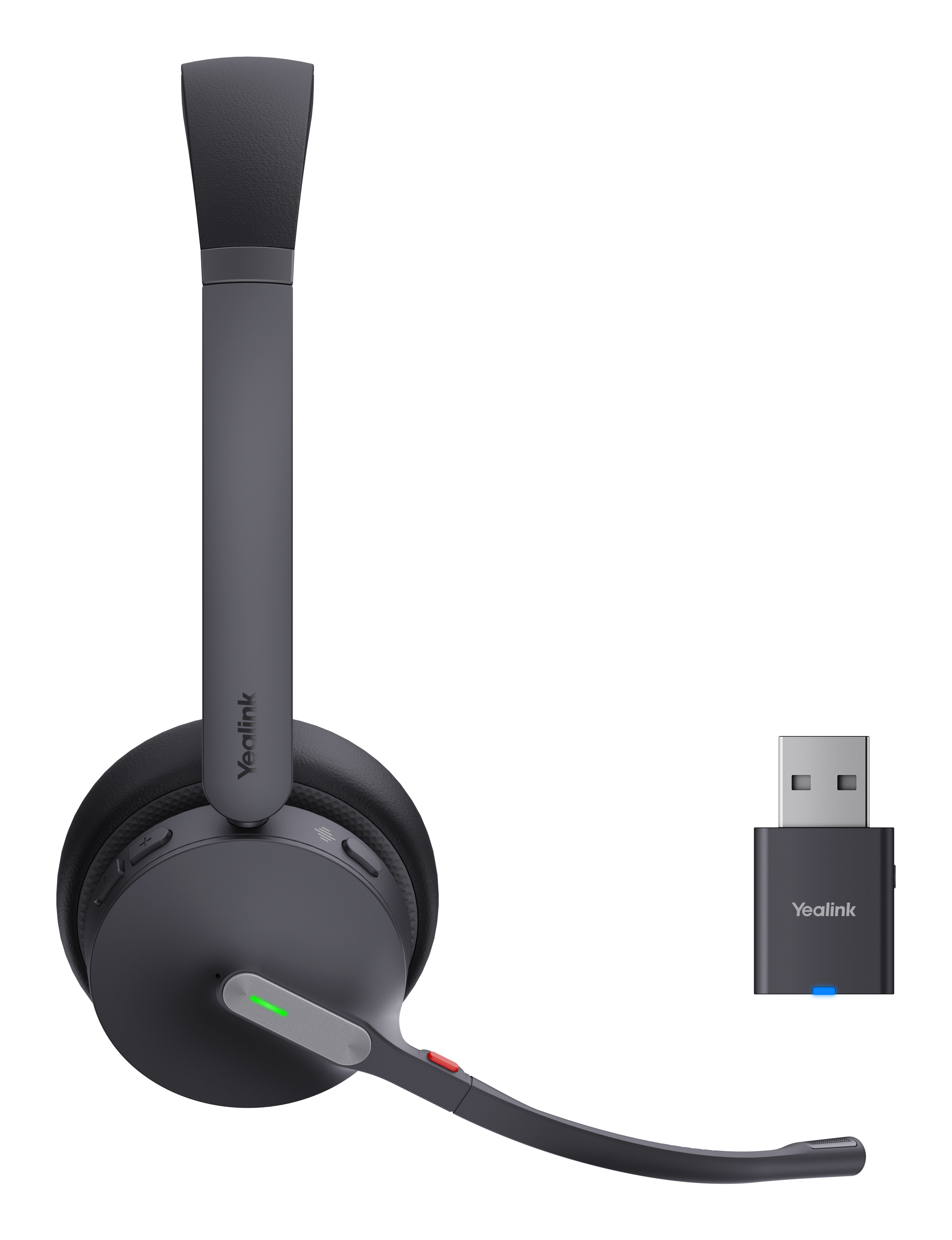 Yealink WH64 Hybrid Dual UC, Kabellos, 20 - 20000 Hz, Büro/Callcenter, 331 g, Kopfhörer, SchwarzMono - Rausch-Unterdrückung - Kabellos - Bluetooth - 331 g