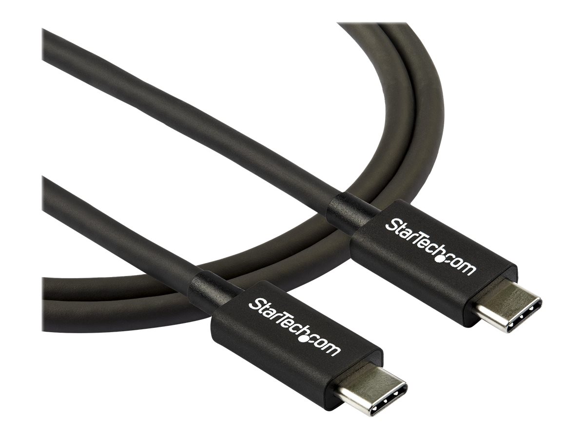 StarTech.com StarTech 0.8m Thunderbolt 3 auf Thunderbolt 3 Kabel - Thunderbolt-Kabel - USB-C (M)zu USB-C (M) - Thunderbolt 3 / USB / DisplayPort - 80 cm - 4K Unterstützung - 5K Unterstützung - Schwarz