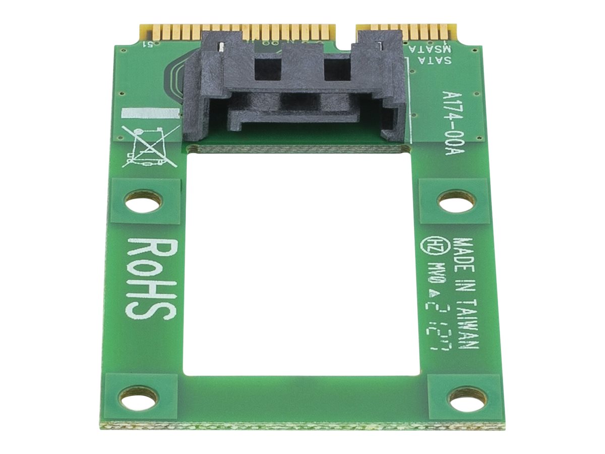 StarTech.com mSATA auf SATA Festplatten / SSDAdapter - Mini Serial-ATA zu SATA Konverter - Festplatten Adapter / Konverter - Speicher-Controller - 1 Sender/Kanal - mSATA - SATA 6Gb/s