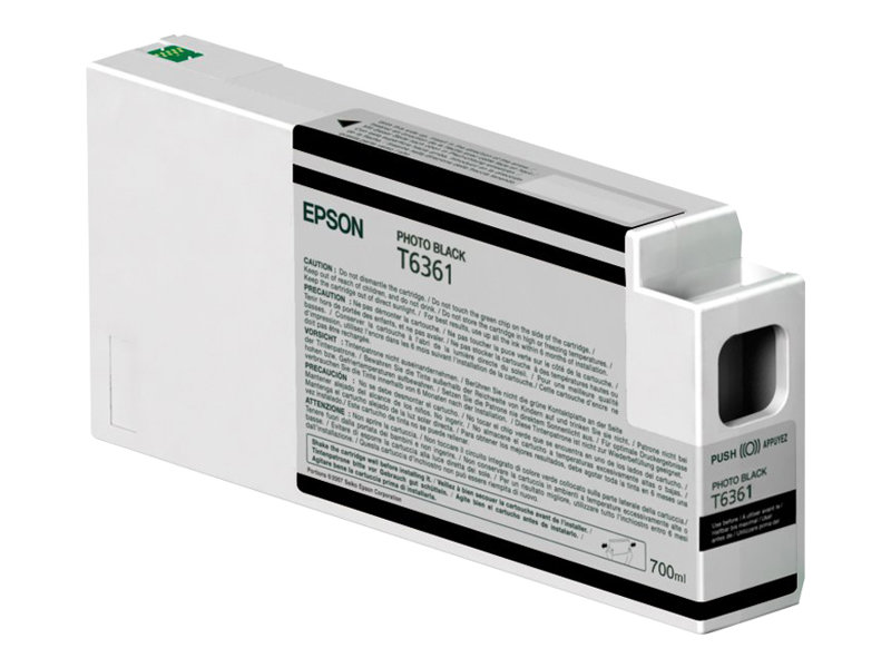 Epson UltraChrome HDR - 700 ml - Photo schwarzoriginal - Tintenpatrone - für Stylus Pro 7700 - Pro 7890 - Pro 7900 - Pro 9700 - Pro 9890 - Pro 9900 - Pro WT7900