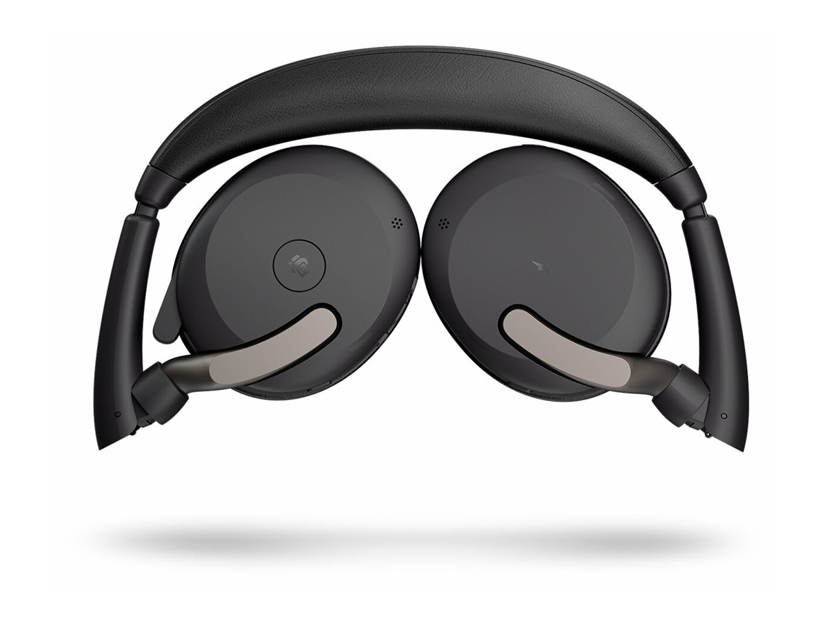 Jabra Evolve2 65 Flex MS Stereo - Headset - On-EarBluetooth - kabellos - aktive Rauschunterdrückung - USB-C - Schwarz - Zertifiziert für Microsoft Teams