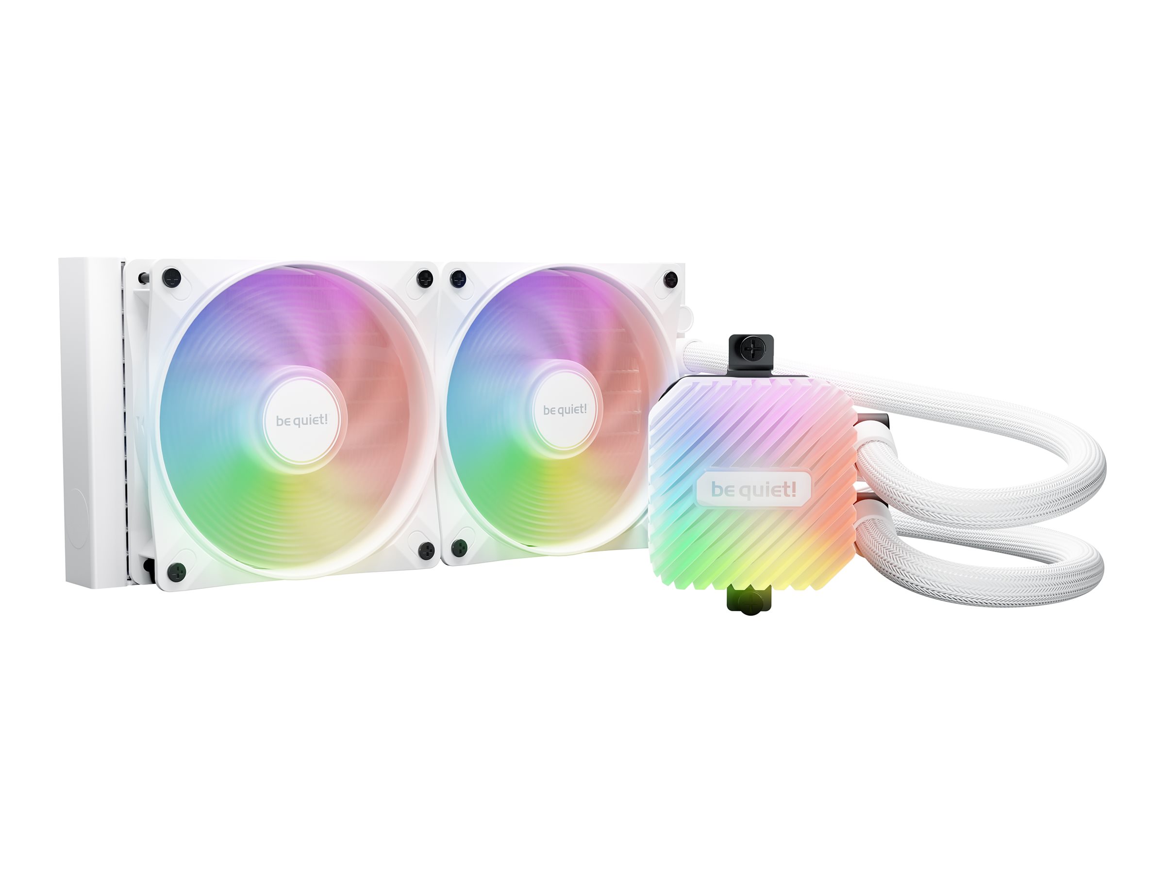 Be Quiet! Light Loop - Prozessor-Flüssigkeitskühlsystem - Kühlergröße: 240 mm - (für: AM5, AM4, LGA1851, LGA1700, LGA1200, LGA1150, LGA1151, LGA1155)120 mm - weiß
