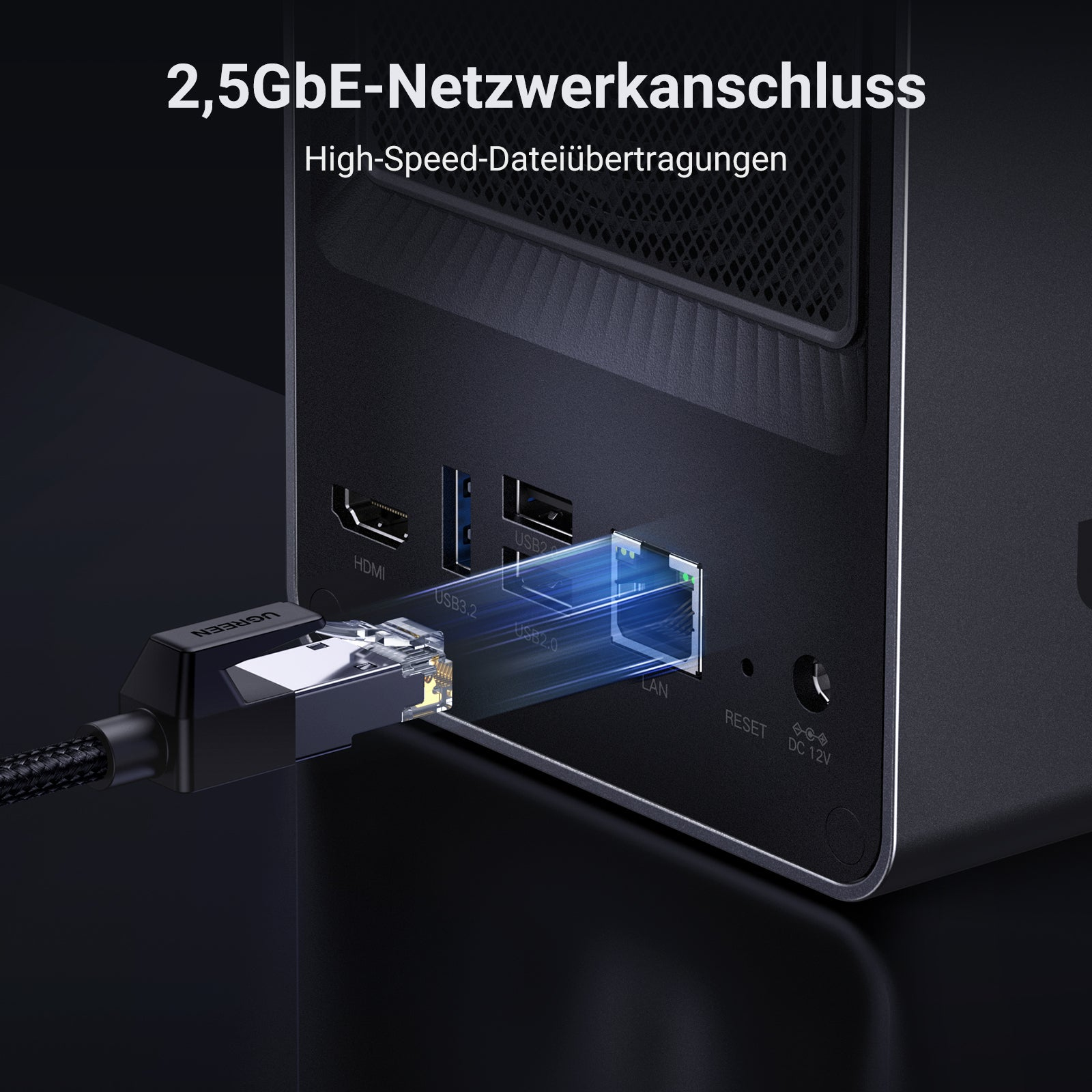 Ugreen NASync DXP2800 NAS System 2-Bay, NAS, Kompakt, Intel® N, N100, 8 GB, DDR5Intel N100 Quad-Core CPU - 8GB DDR5 RAM - 2.5GbE - 4K HDMI