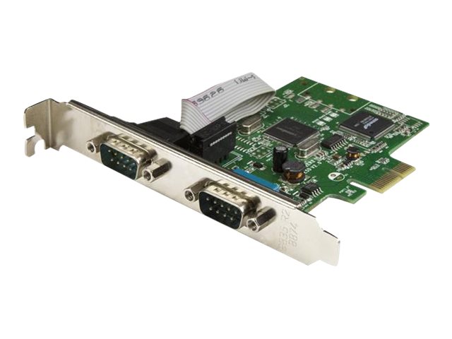 StarTech.com Startech 2 Port PCI Express Seriell Karte mit16C1050 UART - RS232 - PCIe Seriell mit Dual Channel 16C1050 UART - Serieller Adapter - PCI Express x1 Low-Profile - RS-232 x 2