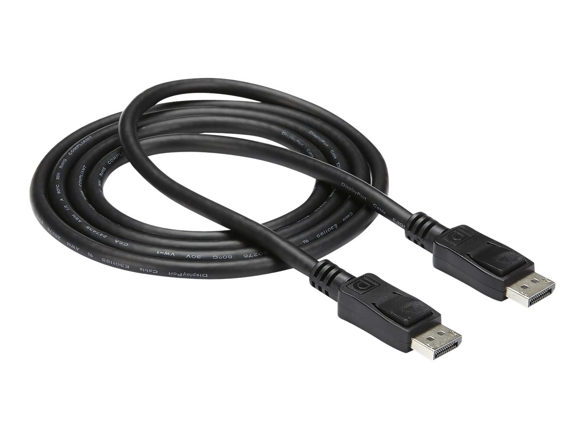 StarTech.com 3m DisplayPort 1.2 Kabel mit Verriegelung (Stecker/Stecker)DP 4k Audio- / Videokabel Kabel - Schwarz - DisplayPort-Kabel - DisplayPort (M) zu DisplayPort (M) - 3 m - eingerastet - Schwarz