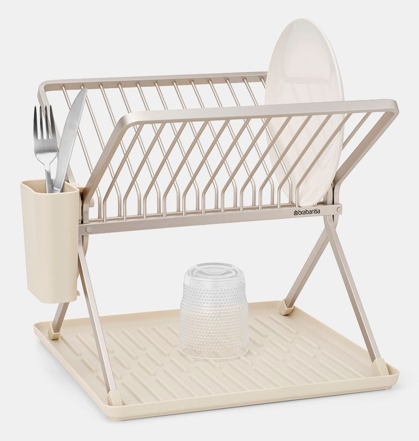 Brabantia 252082, Abtropfer, Rack, Tisch, Geschirrspülmittel, Beige, Aluminium