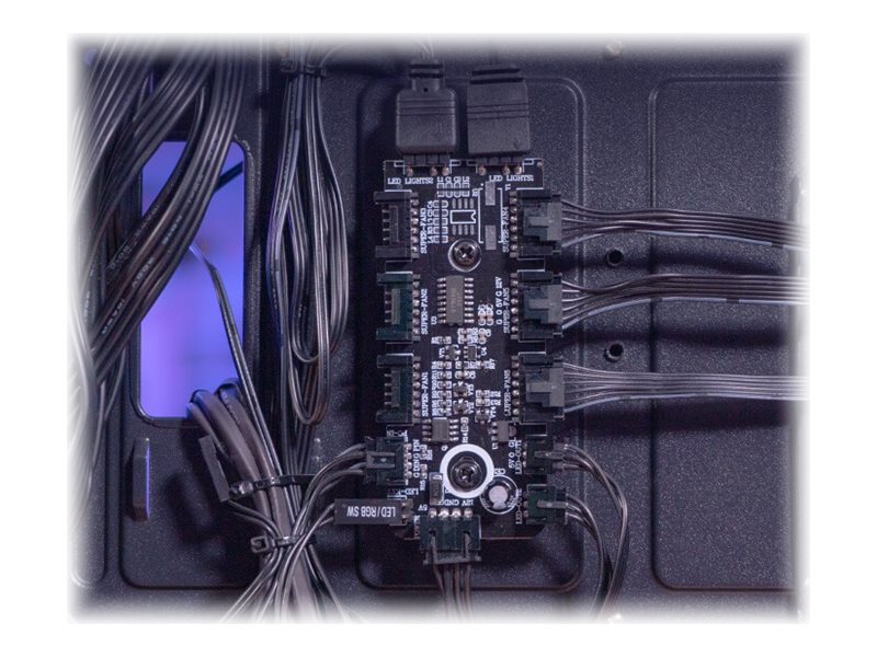 AEROCOOL ADVANCED TECHNOLOGIES AeroCool Mirage-G-BK-v1 - Mid tower - ATX - Seitenteil mit Fenster (gehärtetes Glas)keine Spannungsversorgung (ATX) - Schwarz - USB/Audio