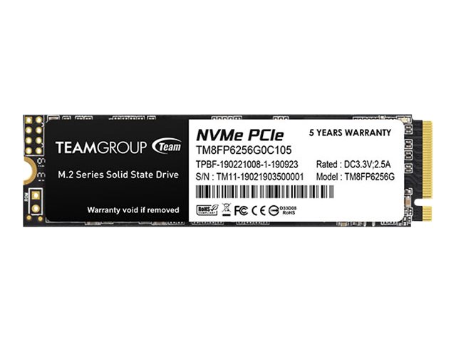 Team Group MP33 - SSD - 256 GB - intern - M.2 2280 - PCIe 3.0 x4 (NVMe)Team Group