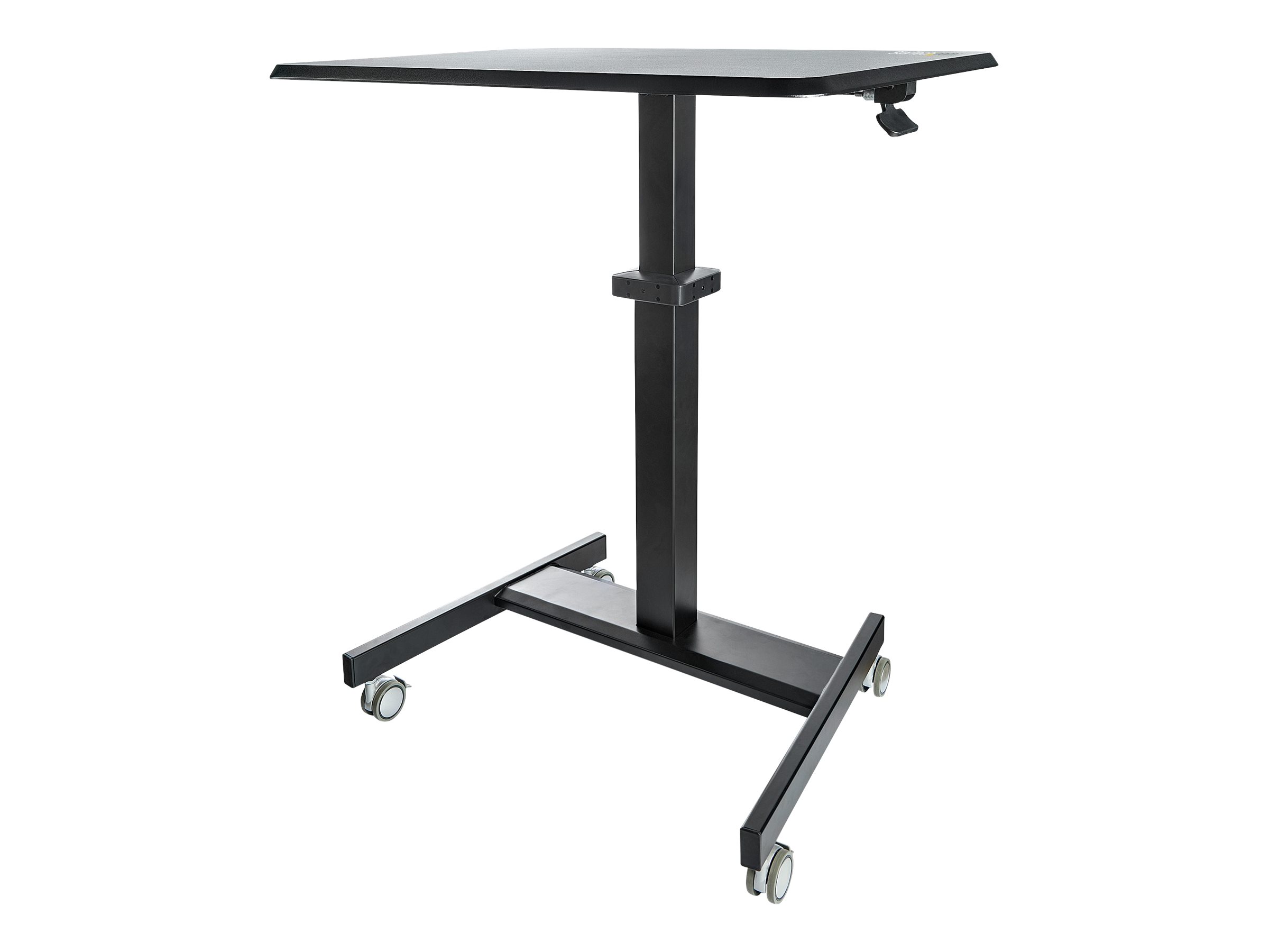 StarTech.com Startech Höhenverstellbarer Schreibtisch - Sit Stand Workstation - Ergonomischer Stehpult mit Rollen - One-Touch-Lift für Lehrer/Schüler (STSCART2)Sitz-/ Stehtisch - mobil - elektrische H