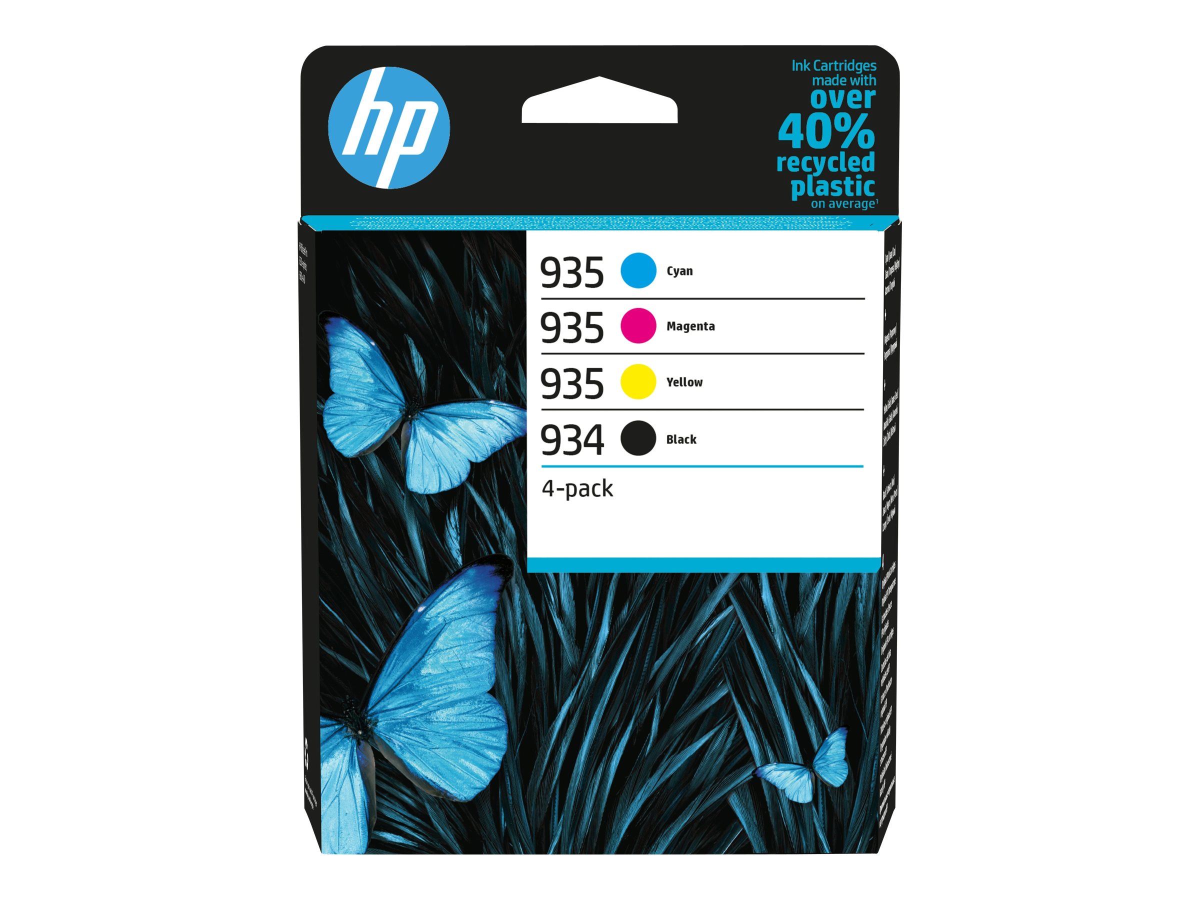 HP 934/935 - 4er-Pack - Schwarz, Gelb, Cyan,Magenta - original - Tintenpatrone - für Officejet 6812 - 6815 - 6820; Officejet Pro 6230 - 6230 ePrinter - 6830 - 6835