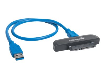 Manhattan USB-A to SATA 2.5" Adapter Cable, 42cm, Male to Male, 5 Gbps (USB 3.2 Gen1 aka USB 3.0)Supports 48-bit LBA - SuperSpeed USB -  - Blister - Speicher-Controller - SATA 6Gb/s - USB 3.0