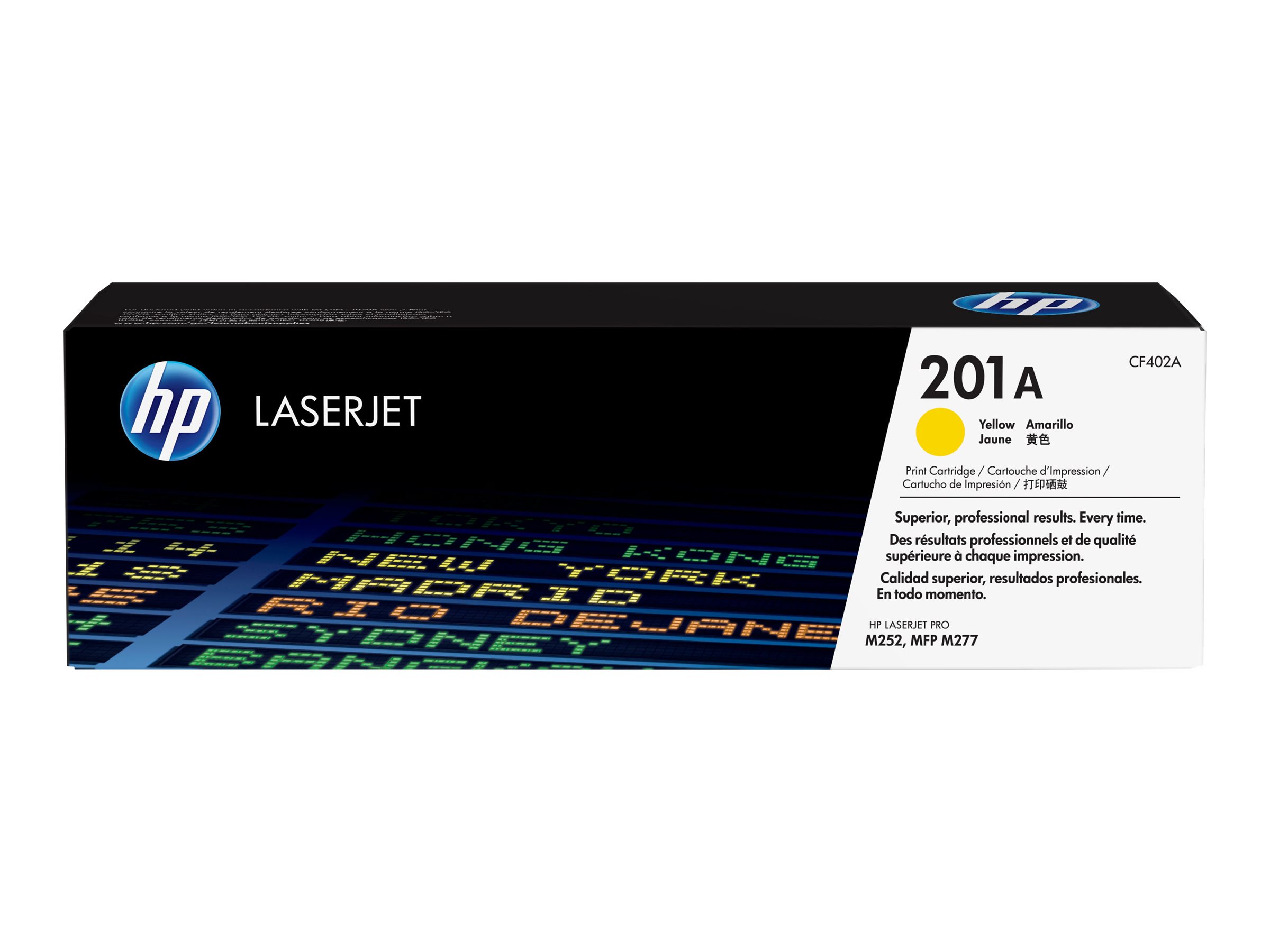 HP 201A - Gelb - original - LaserJet - Tonerpatrone (CF402A)für Color LaserJet Pro M252dn - M252dw - M252n - MFP M277c6 - MFP M277dw - MFP M277n