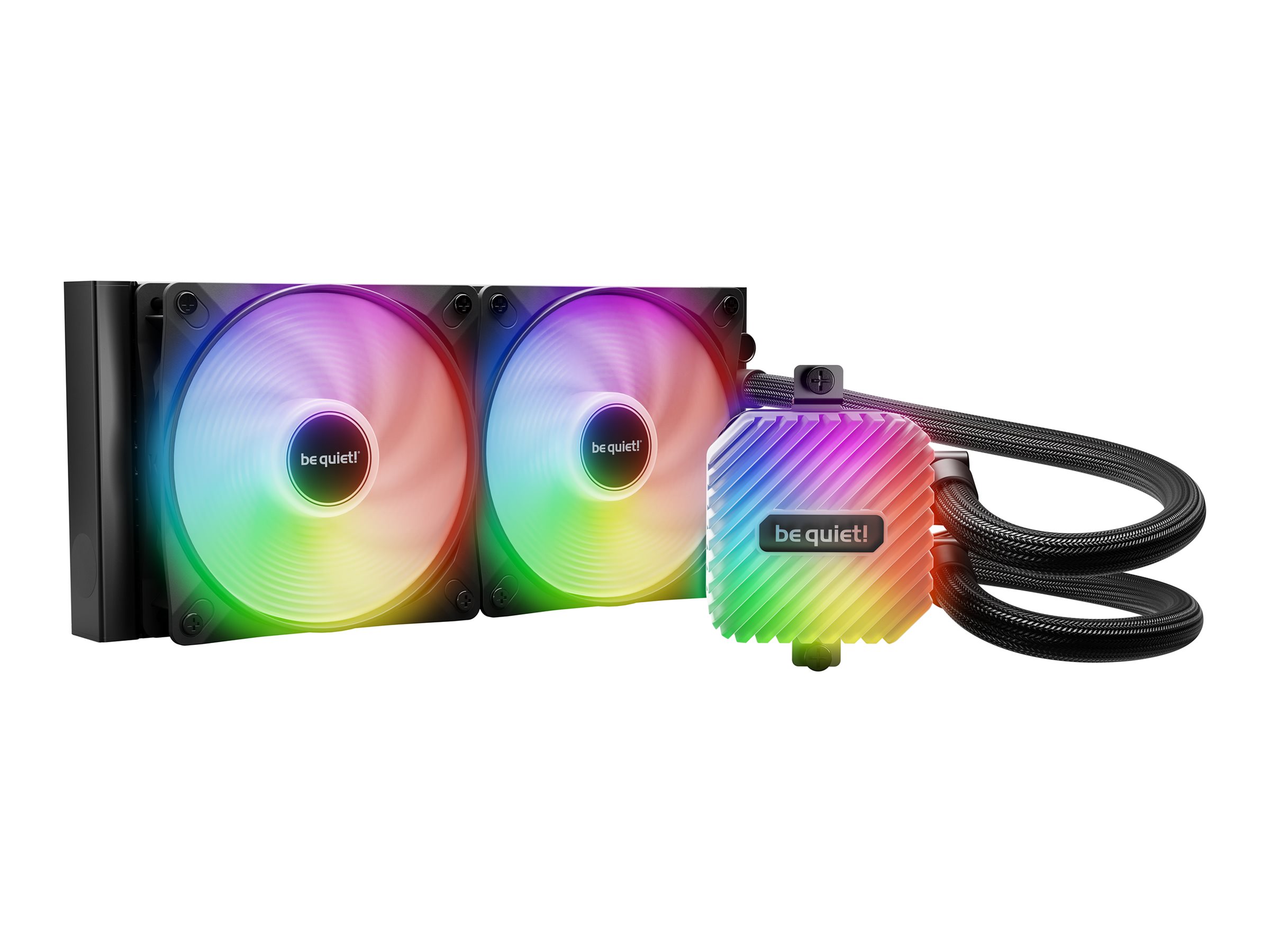 Be Quiet! Light Loop - Prozessor-Flüssigkeitskühlsystem - Kühlergröße: 240 mm - (für: LGA1150, LGA1151, LGA1155, LGA1851, LGA1700, LGA1200, AM5, AM4)120 mm - Schwarz