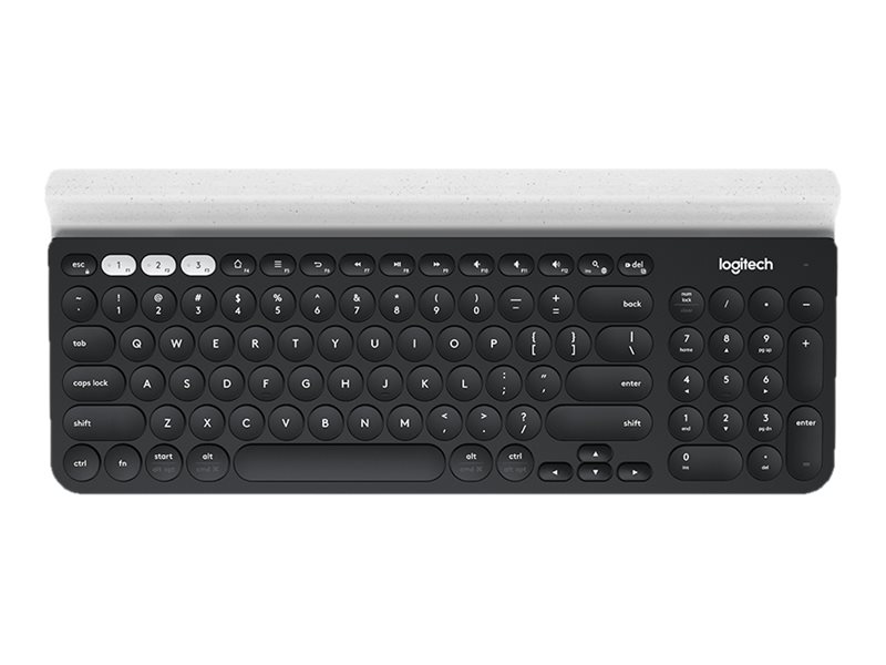 Logitech K780 Multi-Device - Tastatur - kabellosBluetooth - Deutsch - weiß