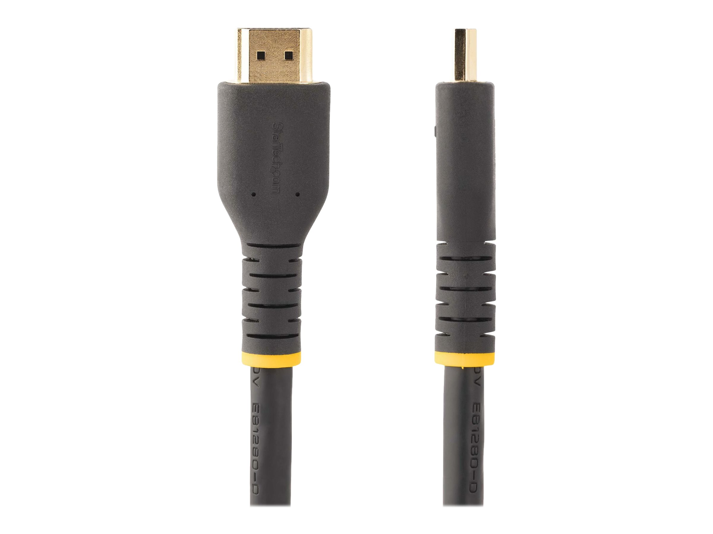 StarTech.com 10 m Aktives HDMI Kabel 4k, High-SpeedHDMI 2.0 ARC Kabel - Hohe Geschwindigkeit - HDMI-Kabel mit Ethernet - HDMI männlich zu HDMI männlich - 10 m - Schwarz
