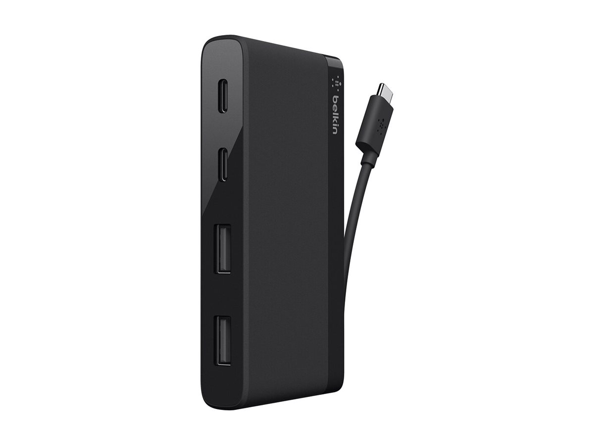 Belkin USB-C 4-Port Mini Hub - Hub - 4 x SuperSpeed