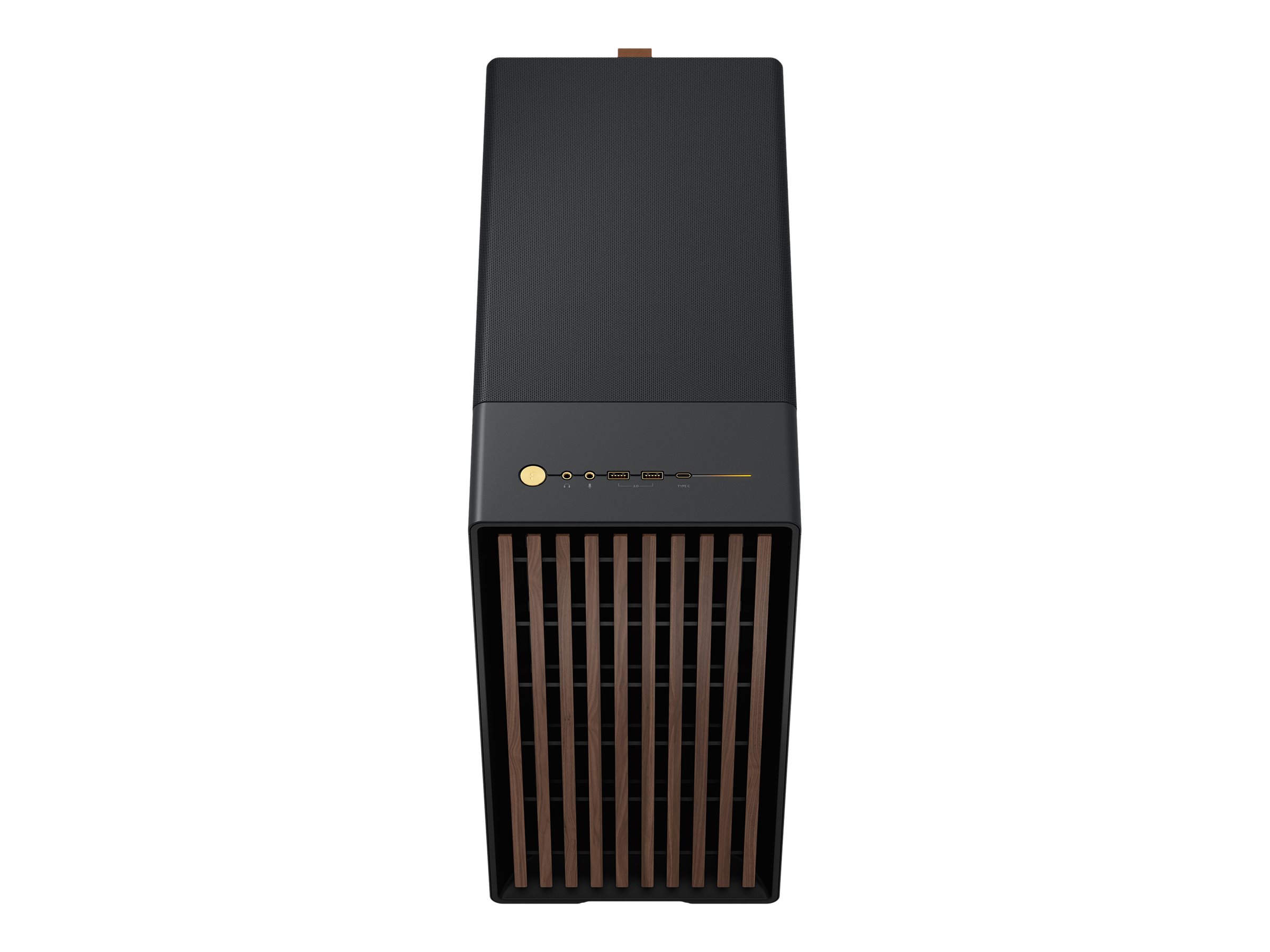 Fractal Design North - Mid tower - ATX - Seitenteil mit Fenster (getöntes Glas)keine Spannungsversorgung (ATX) - Charcoal Black - USB/Audio