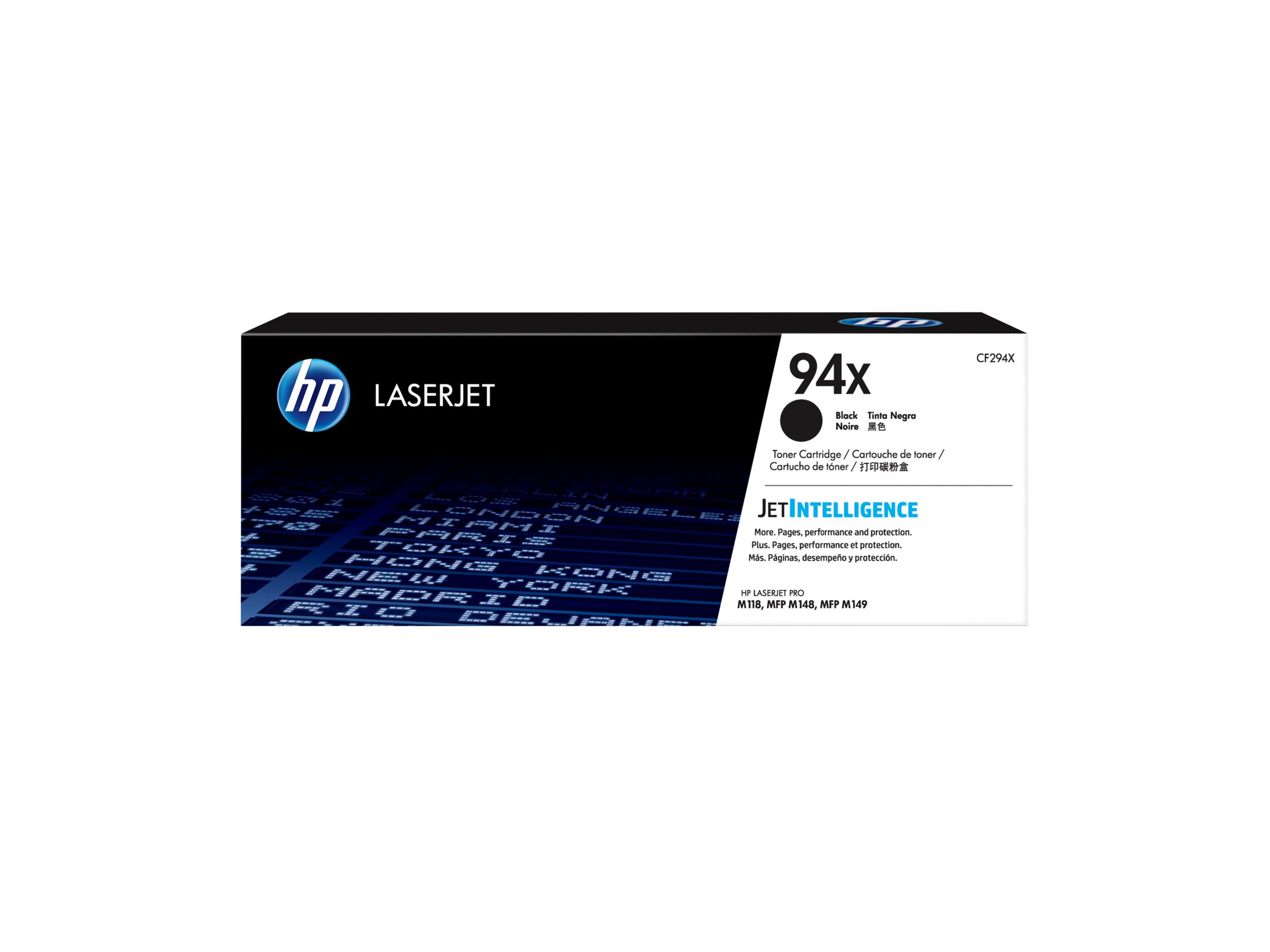 HP 94X - Schwarz - original - LaserJet - Tonerpatrone (CF294X)für LaserJet Pro M118dw - MFP M148dw - MFP M148fdw