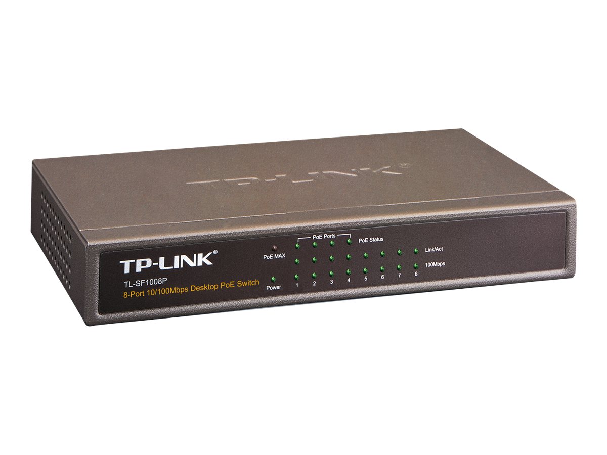 TP-LINK TL-SF1008P - Switch - 4 x 10/100 (PoE)+ 4 x 10/100 - Desktop - PoE
