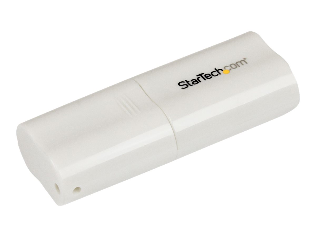 StarTech.com USB Audio Adapter - USB auf Soundkarte in weiß - Soundcard mit USB (Stecker)und 2x 3,5mm Klinke extern - Soundkarte - Stereo - USB 2.0 - für P/N: MU15MMS - MU6MMS