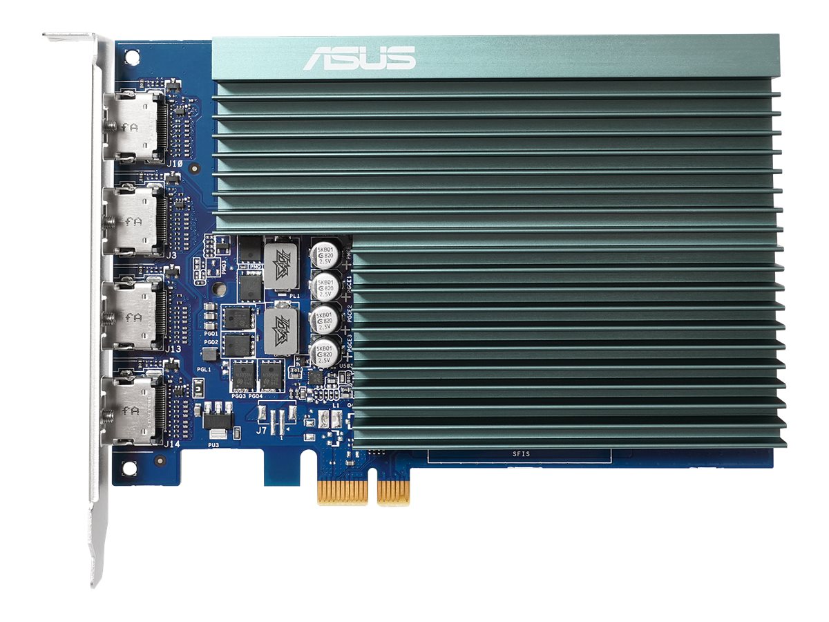 ASUS GT730-4H-SL-2GD5 - Grafikkarte - GF GT 7302 GB GDDR5 - PCIe 2.0 - 4 x HDMI - ohne Lüfter