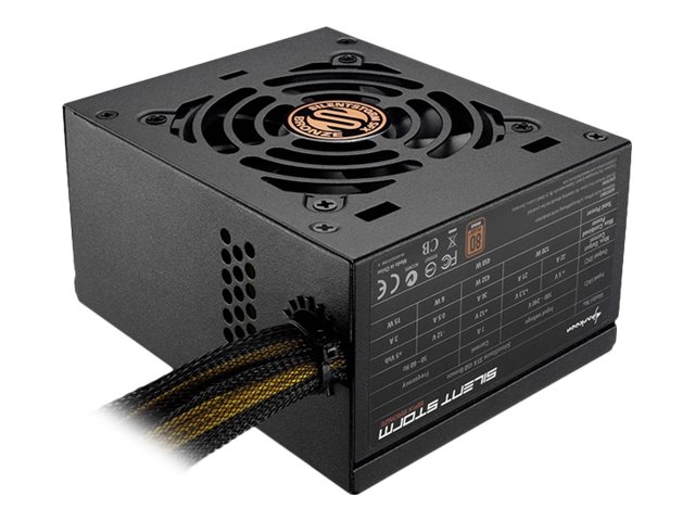Sharkoon SilentStorm SFX 450 Bronze - Netzteil (intern)SFX12V 3.2 - 80 PLUS Bronze - Wechselstrom 100-240 V - 450 Watt - aktive PFC - Schwarz