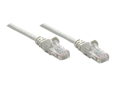 Intellinet Network Patch Cable, Cat6, 7.5m, Grey, CCA, U/UTP, PVC, RJ45, Gold Plated Contacts, Snagless, Booted, , Polybag - Patch-Kabel - RJ-45 (M)zu RJ-45 (M) - 7.5 m - UTP - CAT 6 - geformt - ohne