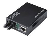 DIGITUS Gigabit Medienkonverter, RJ45 / ST1GbE - 10Base-T - 1000Base-SX - 100Base-TX - 1000Base-T - RJ-45 / ST multi-mode - bis zu 500 m - 850 nm