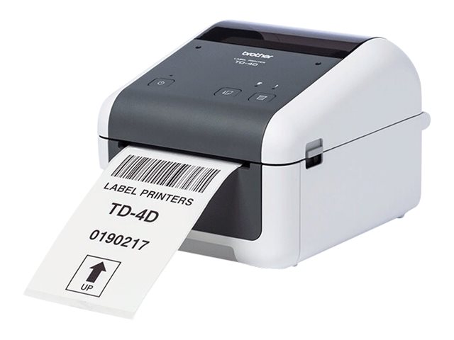 Brother TD-4210D - Etikettendrucker - Thermodirekt - Rolle (11,8 cm)203 dpi - bis zu 127 mm/Sek. - USB 2.0 - seriell - weiß - Grau