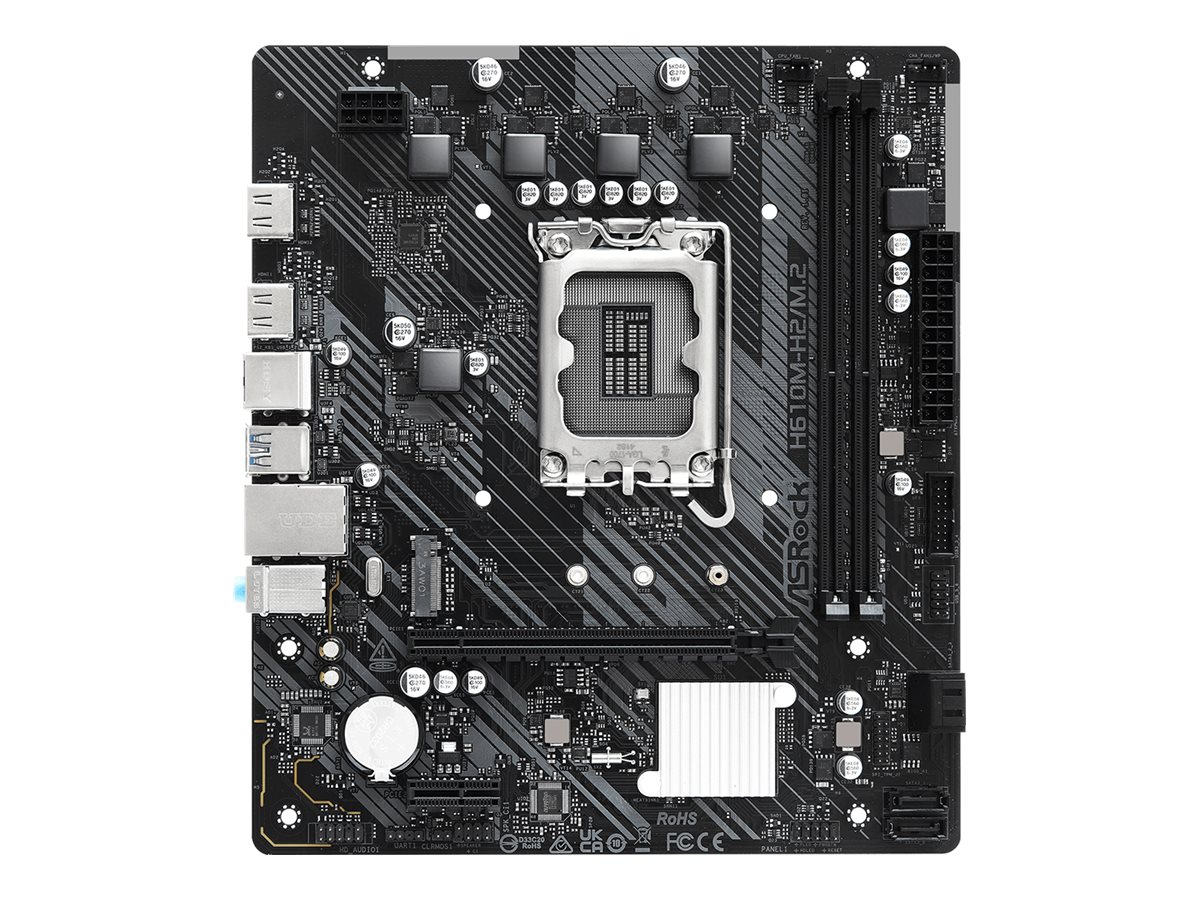 ASRock H610M-H2/M.2, Intel, LGA 1700, Intel Core i3 12th Gen, Intel Core i3 13th Gen, Intel Core i3 14th Gen, Intel Core i5 12th Gen,..., DDR4-SDRAM, 64 GB, DIMMATX - 64 GB - DDR4 - DIMM - SATA - Audi