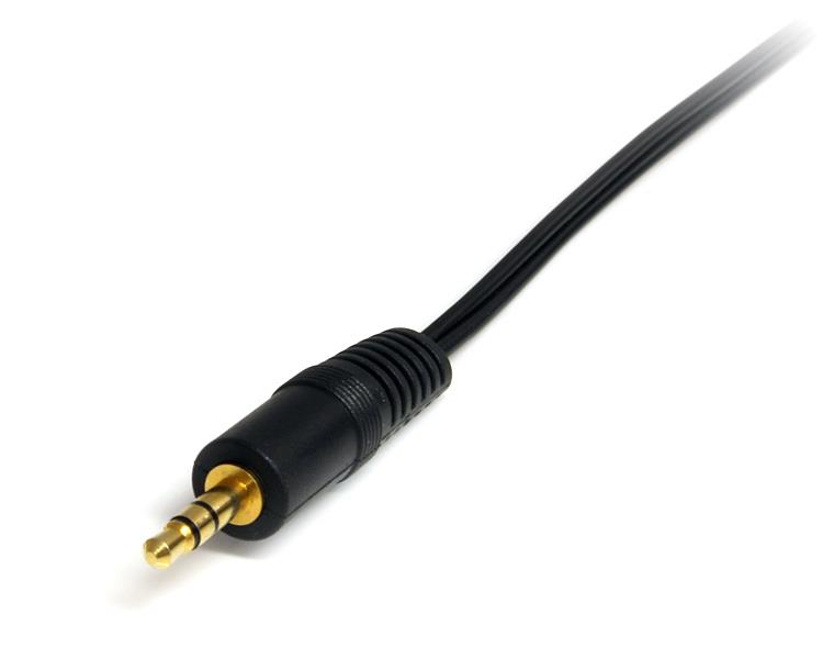 StarTech.com 90cm 3,5mm Klinke auf Cinch AudiokabelSt/St - Klinken/RCA Kabel - Audiokabel - mini-phone stereo 3.5 mm männlich zu RCA x 2 männlich - 92 cm - Schwarz - für P/N: HD202A - ST121HDBTSC - ST
