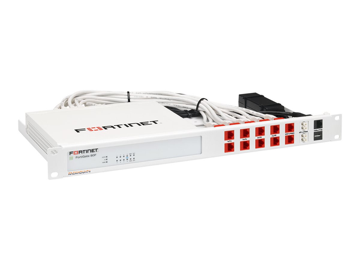Fortinet Rackmount.IT RM-FR-T15 - Montagesatz für Netzwerkgeräte - Rack montierbar - RAL 9003 - 1U - 48.3 cm (19")für Fortinet FortiGate 80F - 81F