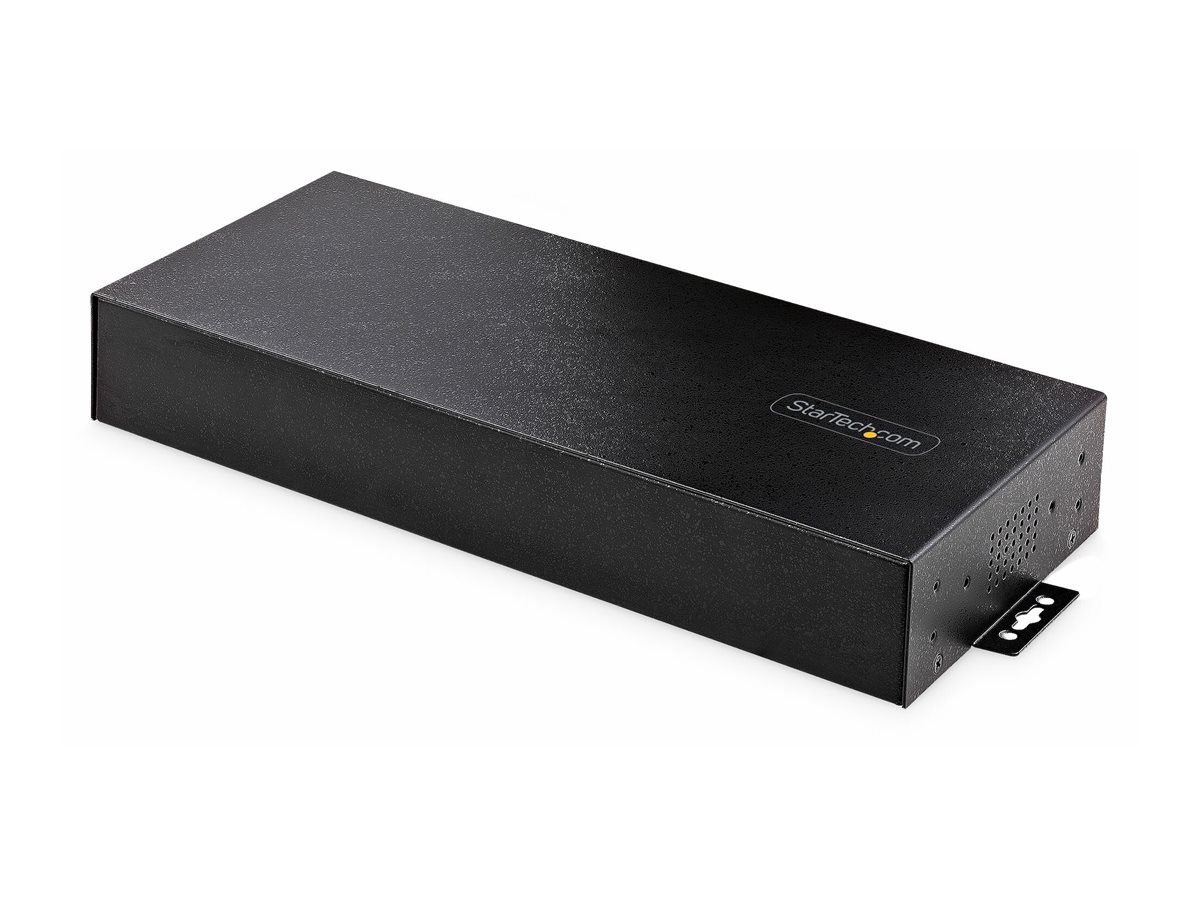 StarTech.com 16-Port Industrial USB 5Gbps Hubwith Power Adapter - Metal Enclosure - Mountable - ESD Protection - Terminal Block Power - USB Charging - Dual-Host Switch - TAA - Hub - 16 x USB 3.2 Gen 1